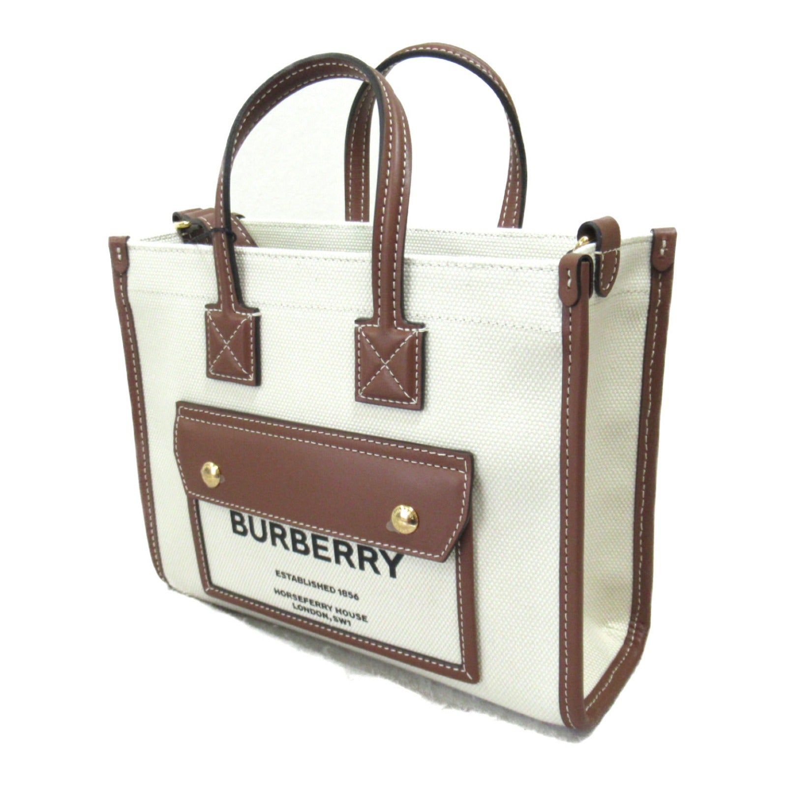 Burberry Canvas Leather 2way Shoulder Bag 8044143