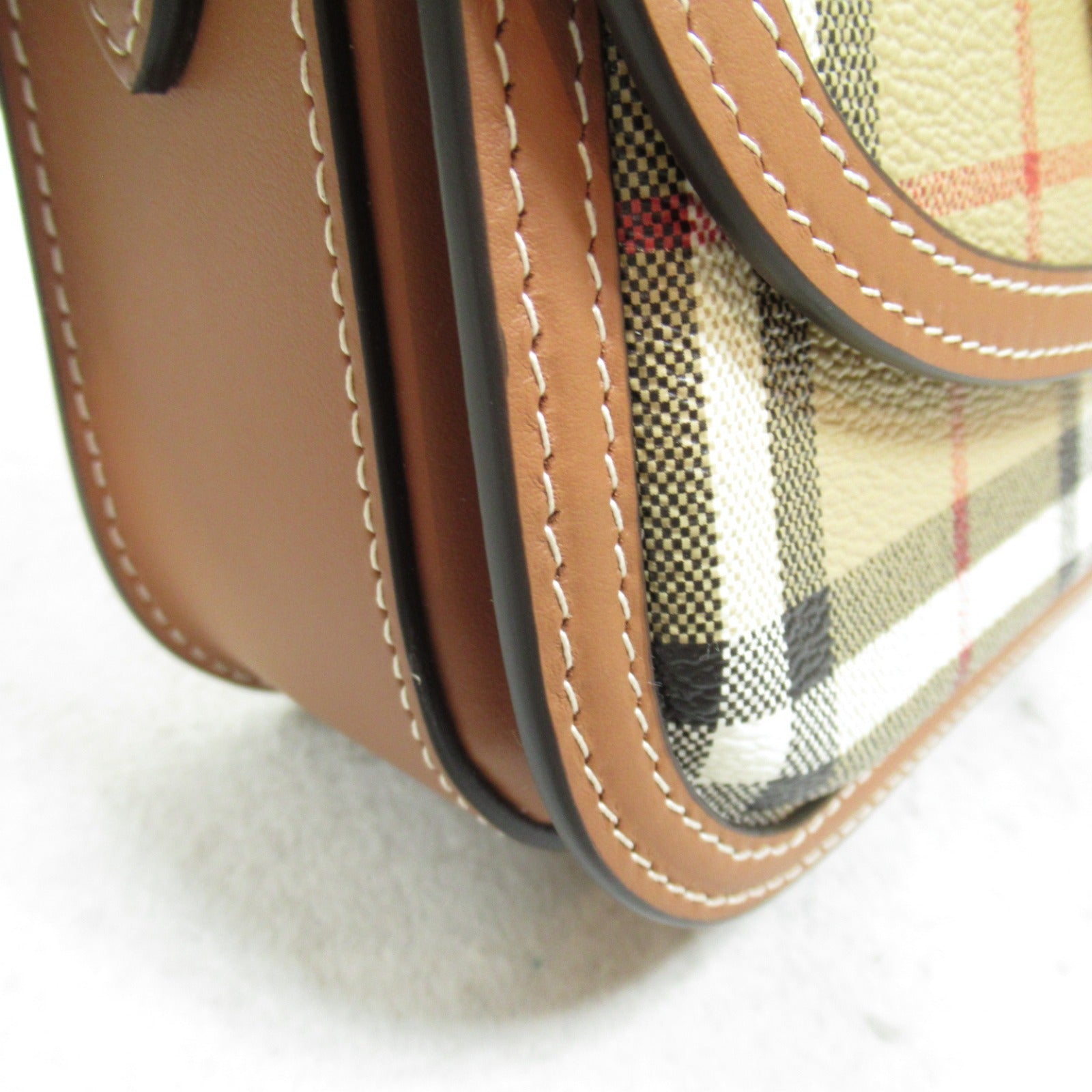 Burberry PVC Coated Canvas Shoulder Bag