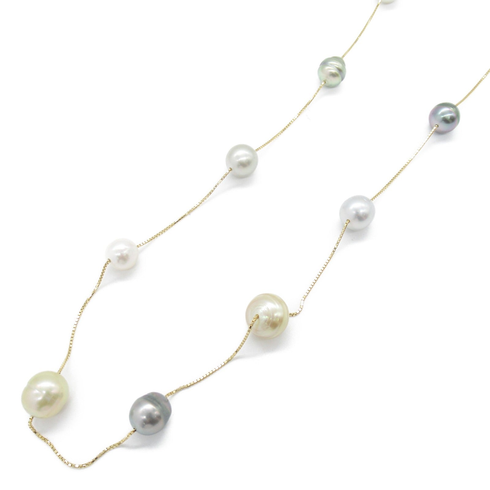 Tasaki South Sea Pearl Necklace K18 Yellow Gold