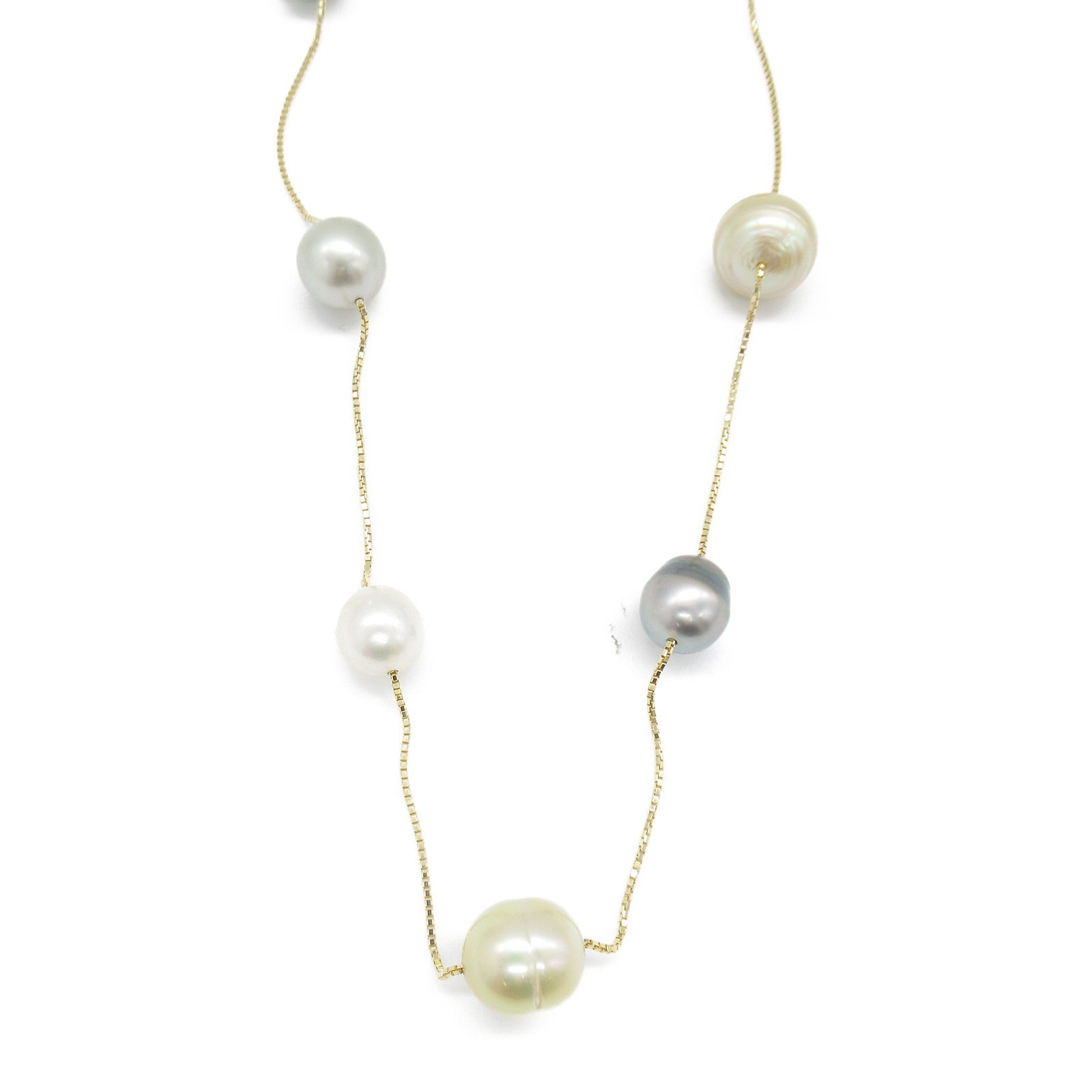 Tasaki South Sea Pearl Necklace K18 Yellow Gold