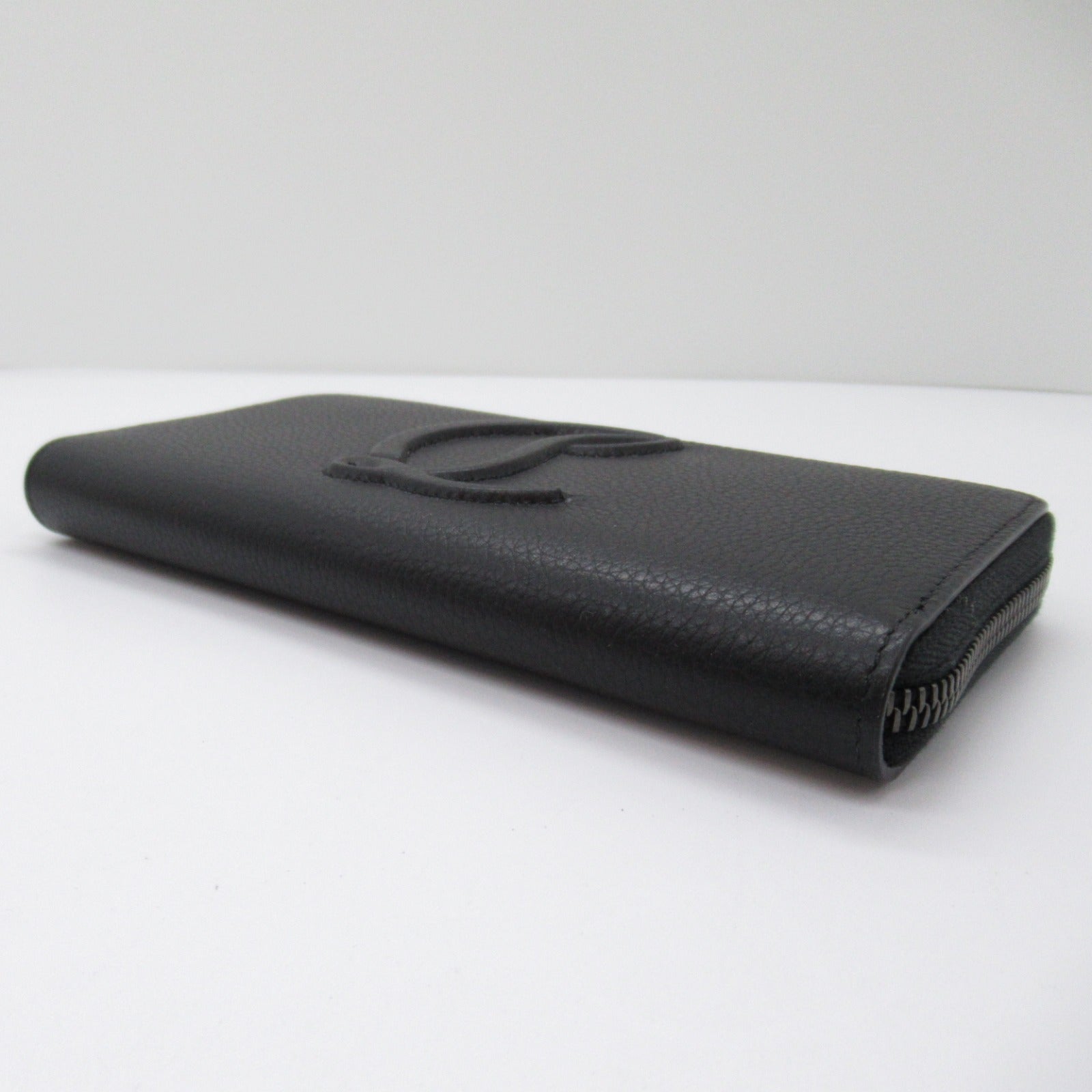 Christian Louboutin Leather Long Wallet Black