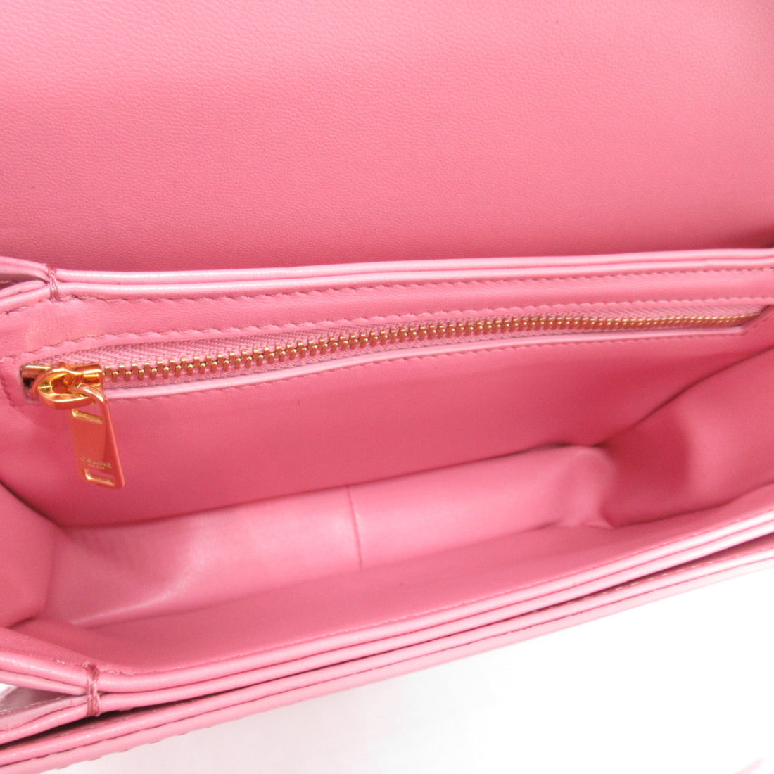 Celine Leather Shoulder Bag Pink