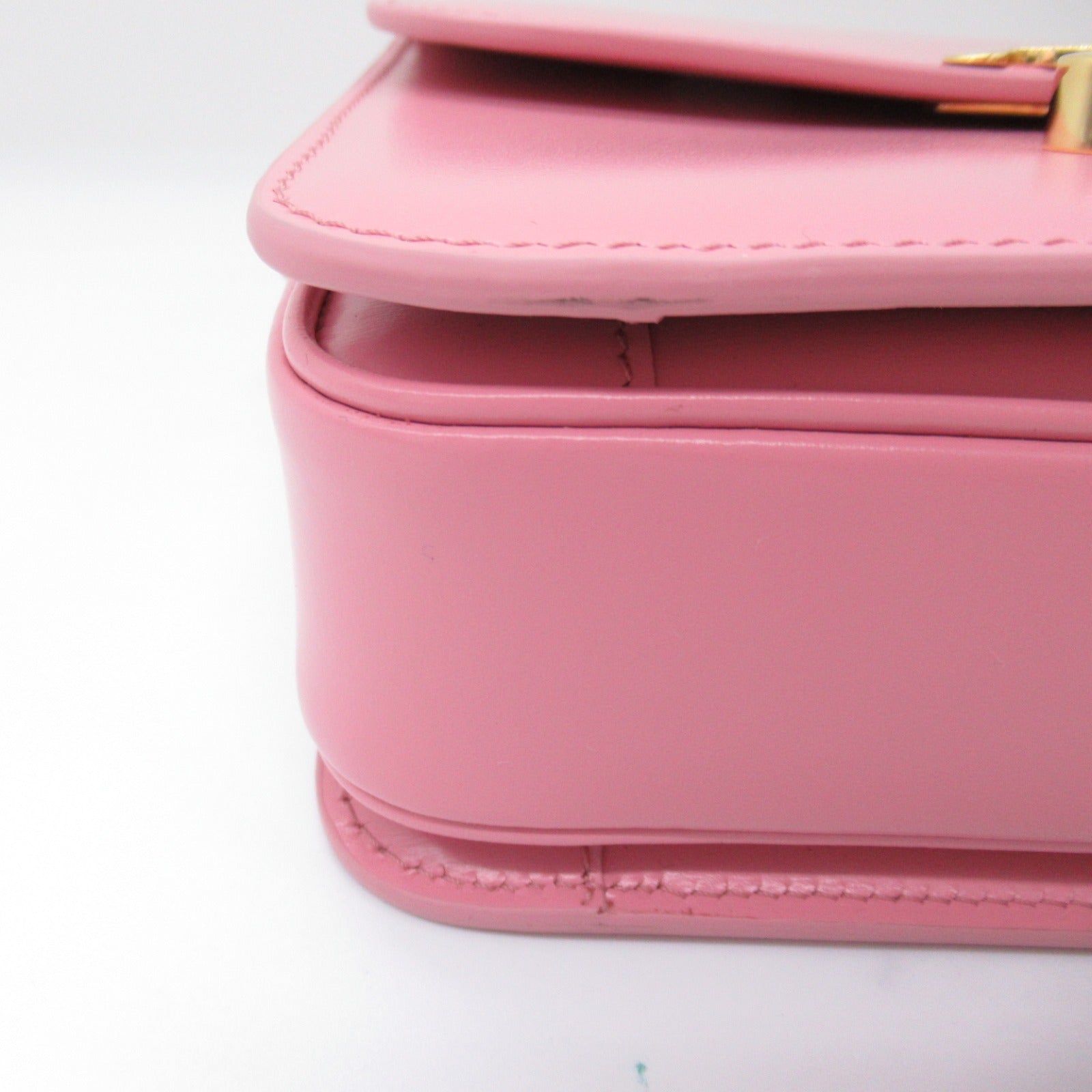 Celine Leather Shoulder Bag Pink