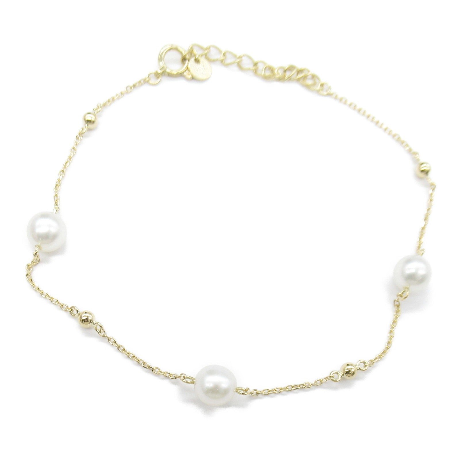 MIKIMOTO Pearl Bracelet K18 Yellow Gold