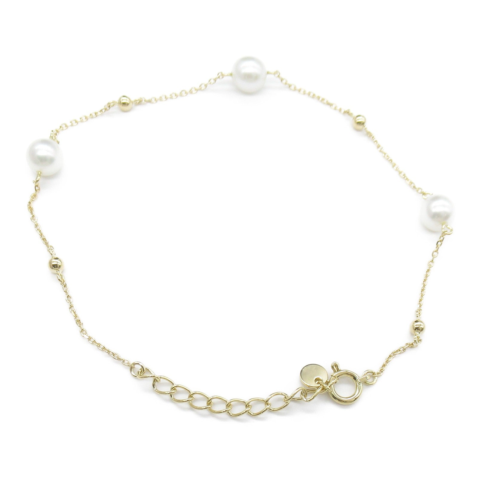 MIKIMOTO Pearl Bracelet K18 Yellow Gold