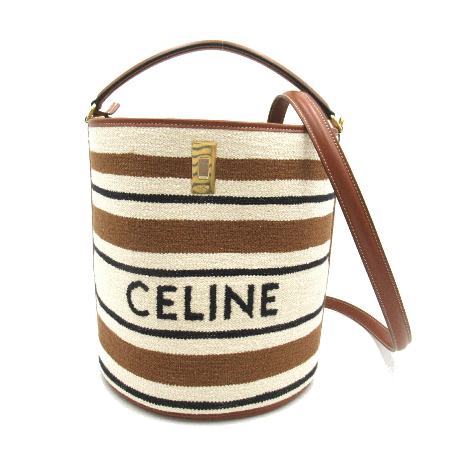 Celine Fabric Leather 2WAY Tote Bag