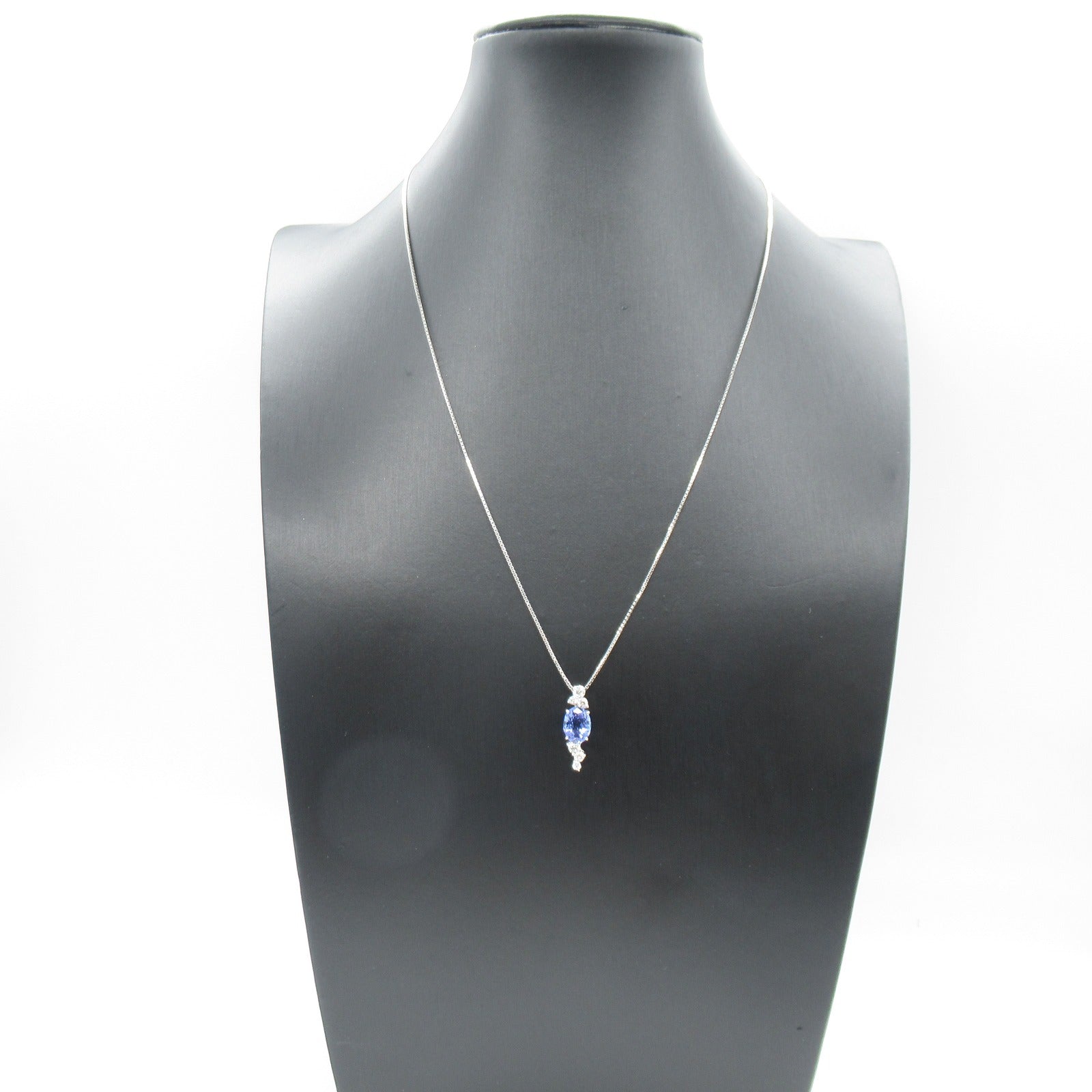 Tanzanite Diamond Necklace Pt950 Platinum K18WG