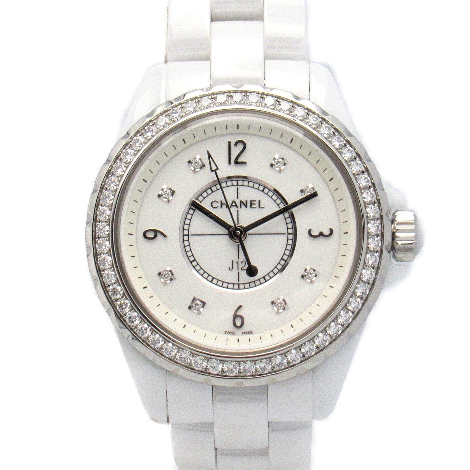 Chanel J12 Ceramic Diamond Bezel Watch H3110