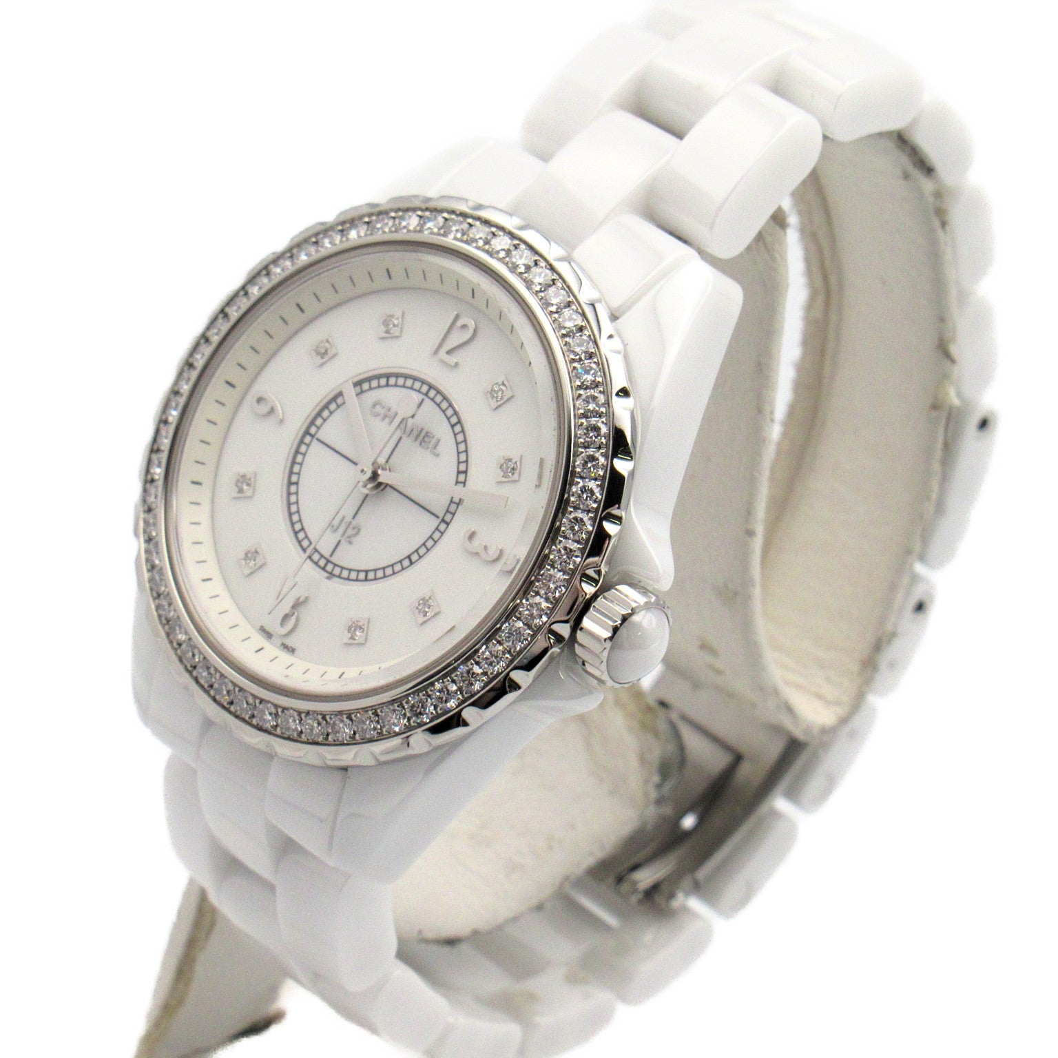 Chanel J12 Ceramic Diamond Bezel Watch H3110