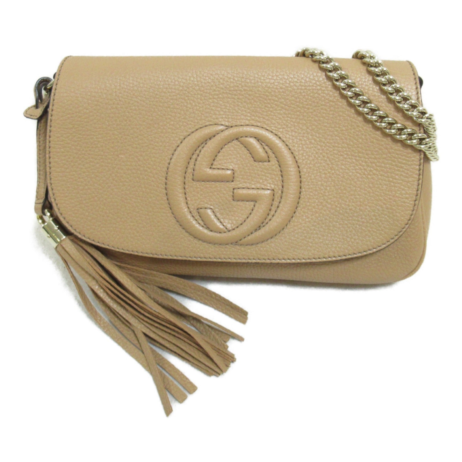 Gucci Leather Interlocking G Shoulder Bag