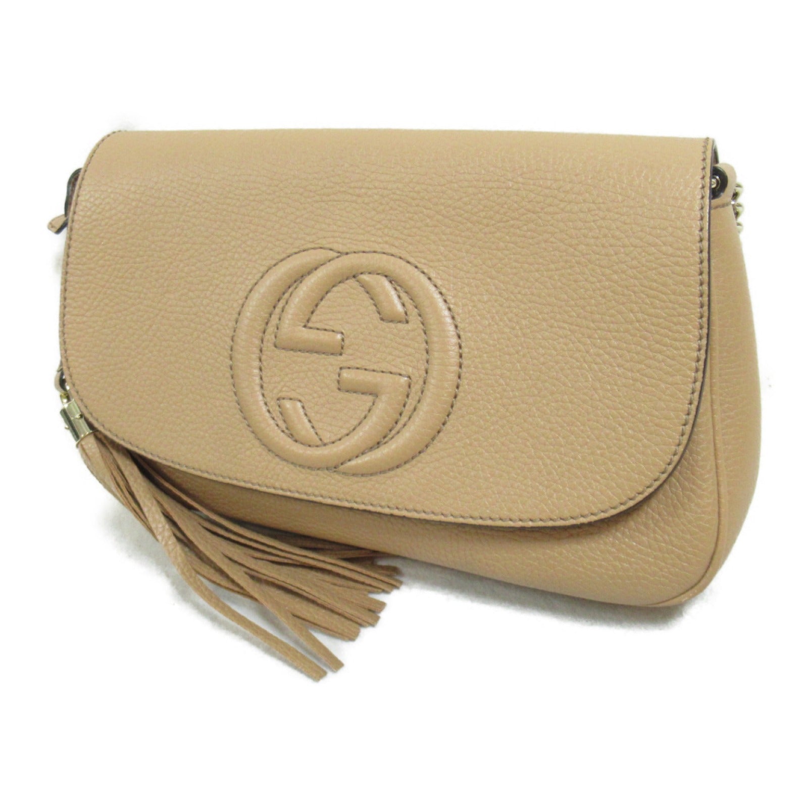 Gucci Leather Interlocking G Shoulder Bag