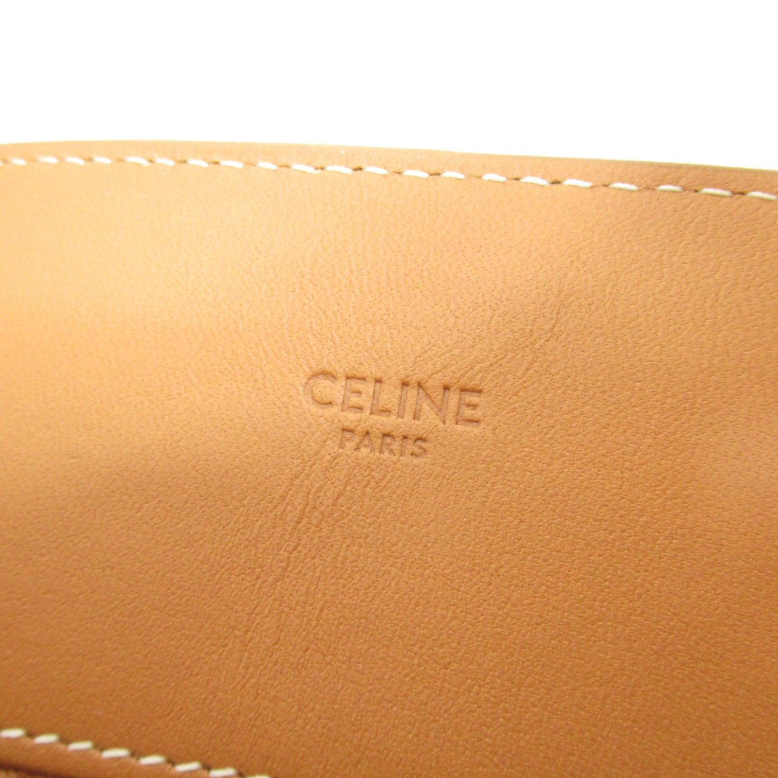 Celine Leather Canvas Vertical Cabas Tote Bag