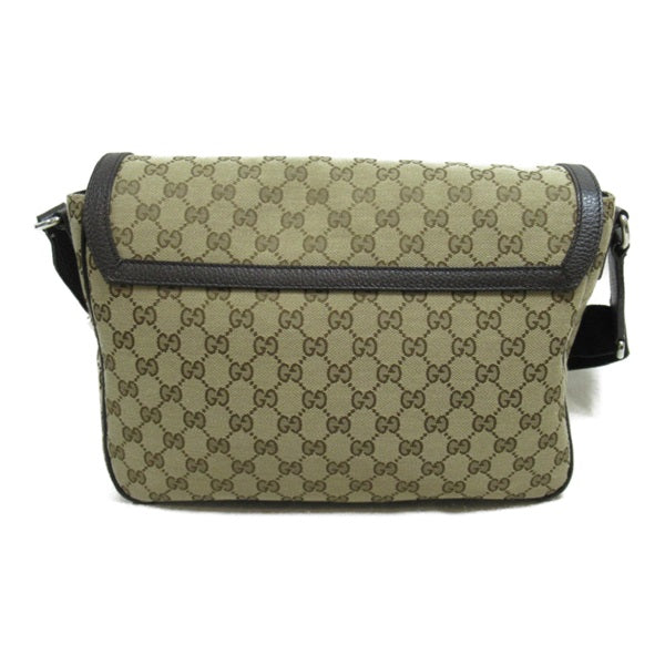 Gucci GG Canvas Messenger Bag Canvas Crossbody Bag 449000 in Very Good Condition