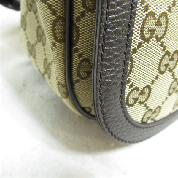 Gucci GG Canvas Messenger Bag Canvas Crossbody Bag 449000 in Very Good Condition