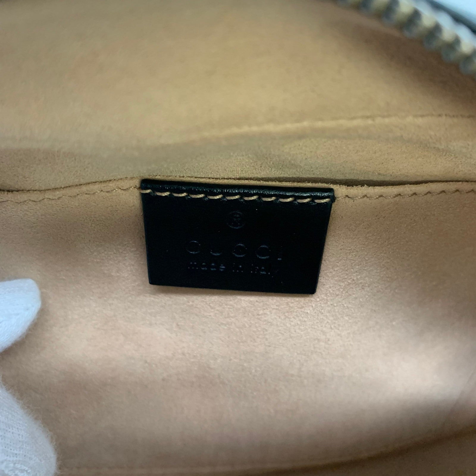 Gucci GG Marmont Canvas Leather Shoulder Bag