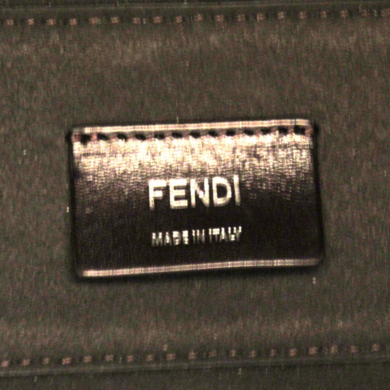 Fendi Leather 2way Shoulder Bag Brown