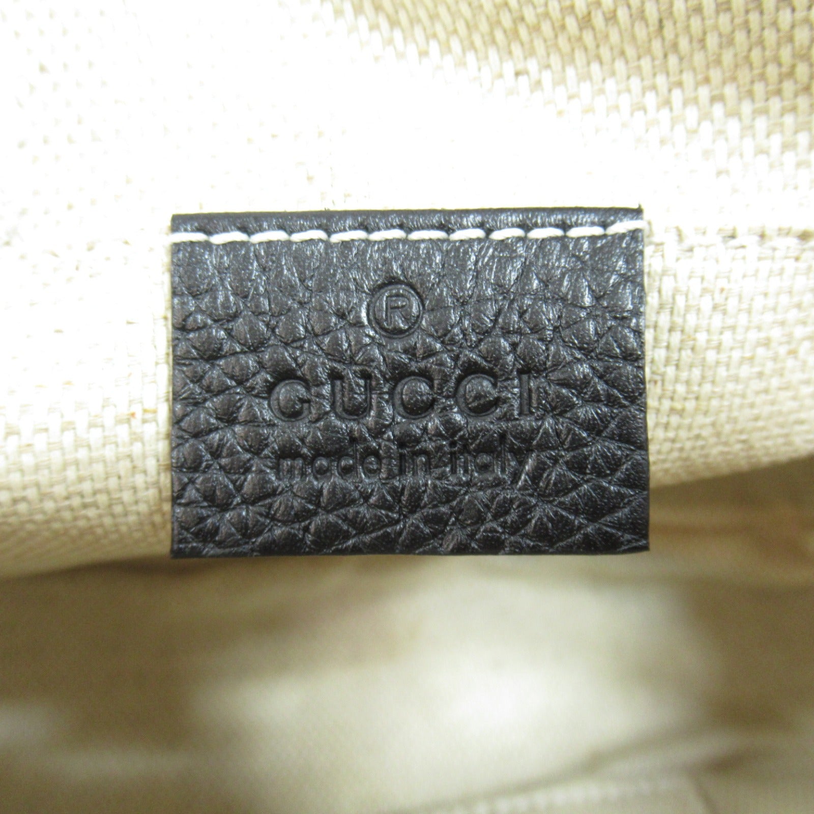 Gucci Leather GG Soho Small Disco Bag Black