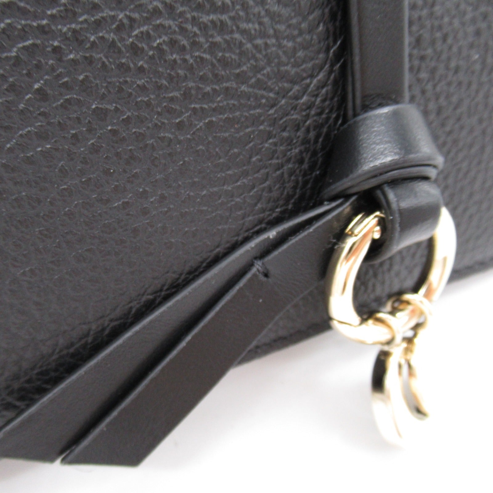 Chloe Leather Bifold Long Wallet Black