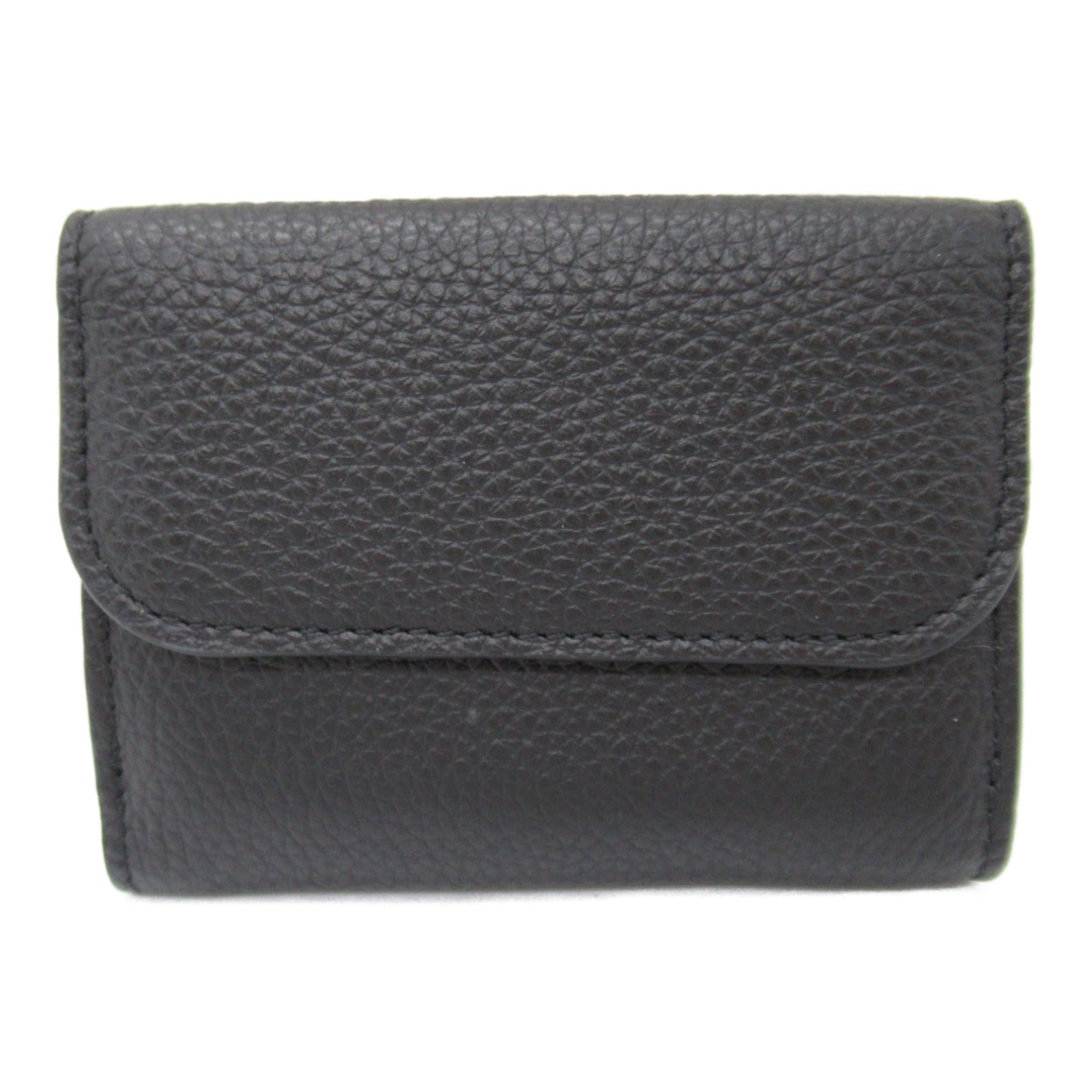 Chloe Leather Trifold Wallet Black