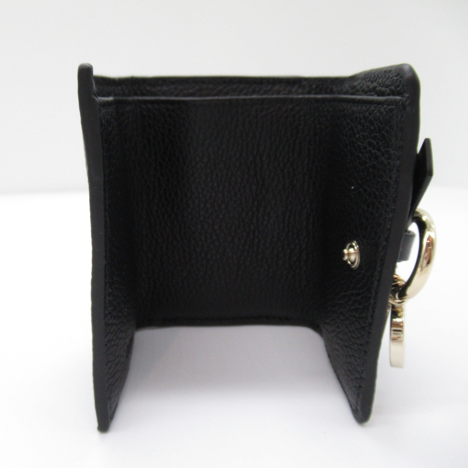 Chloe Leather Trifold Wallet Black