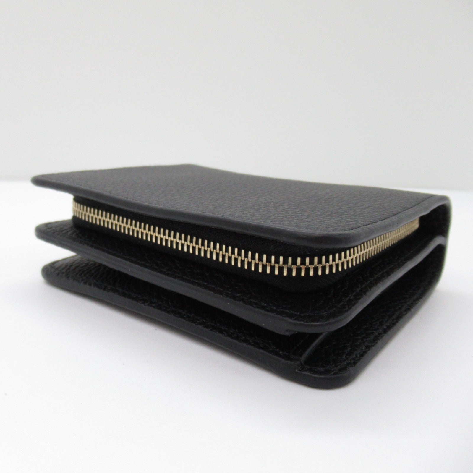 Chloe Leather Bifold Wallet Black