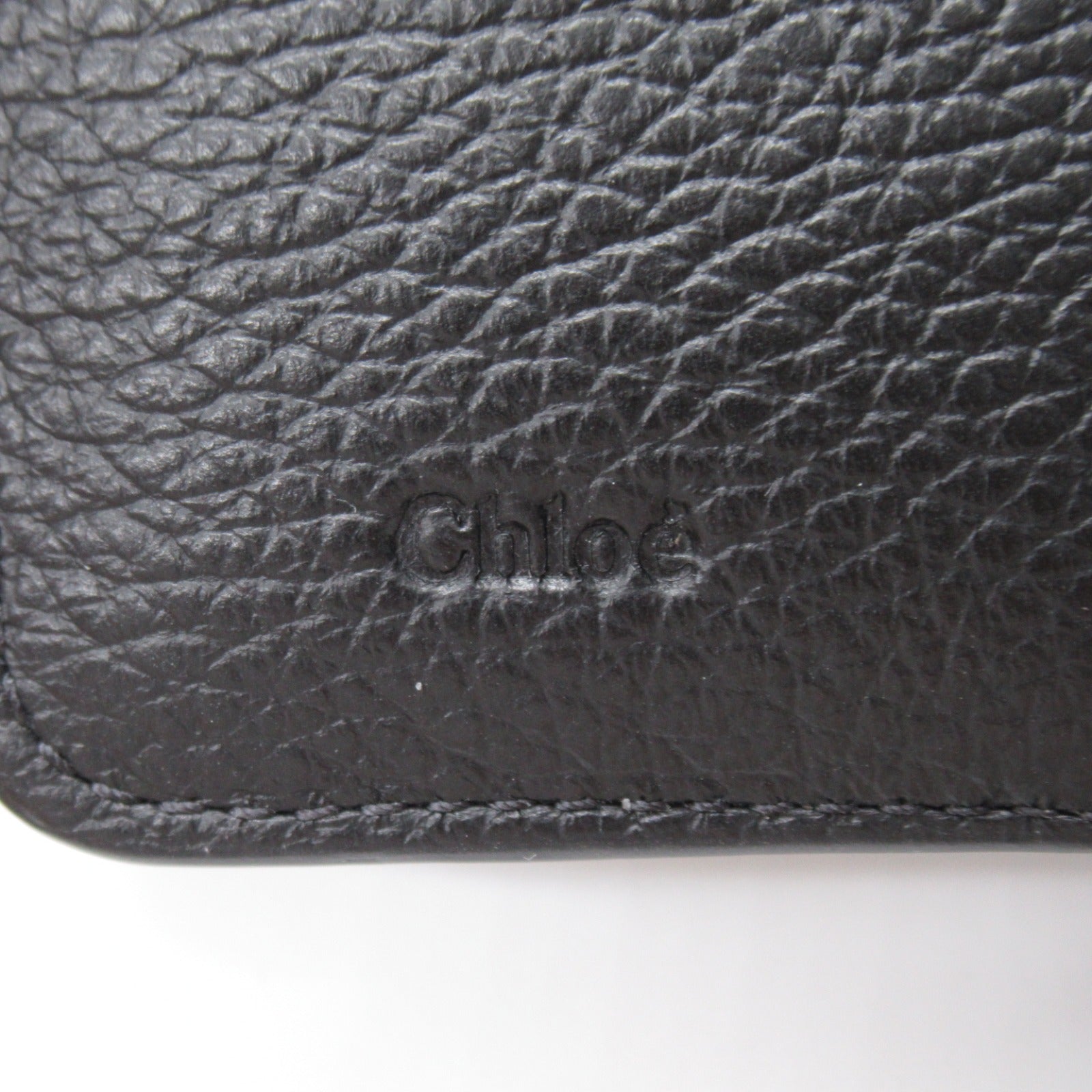 Chloe Leather Bifold Wallet Black