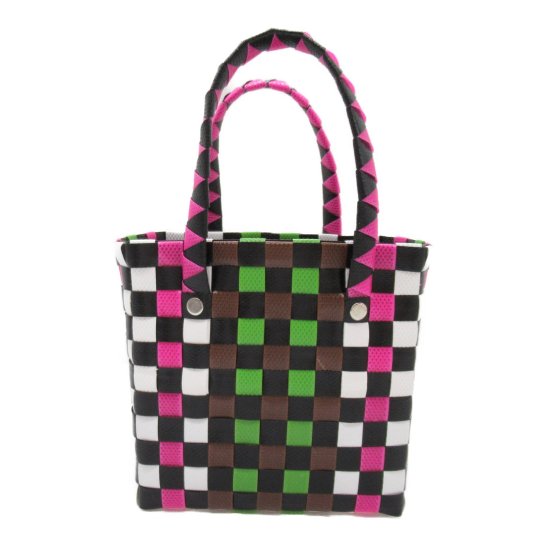 Marni Woven Micro Basket Tote Bag Multicolor