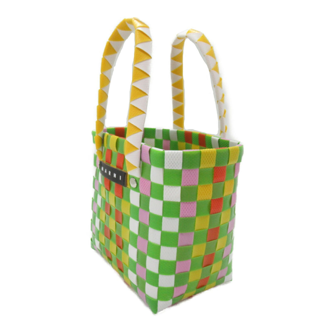 Marni Woven Micro Basket Tote Bag Multicolor