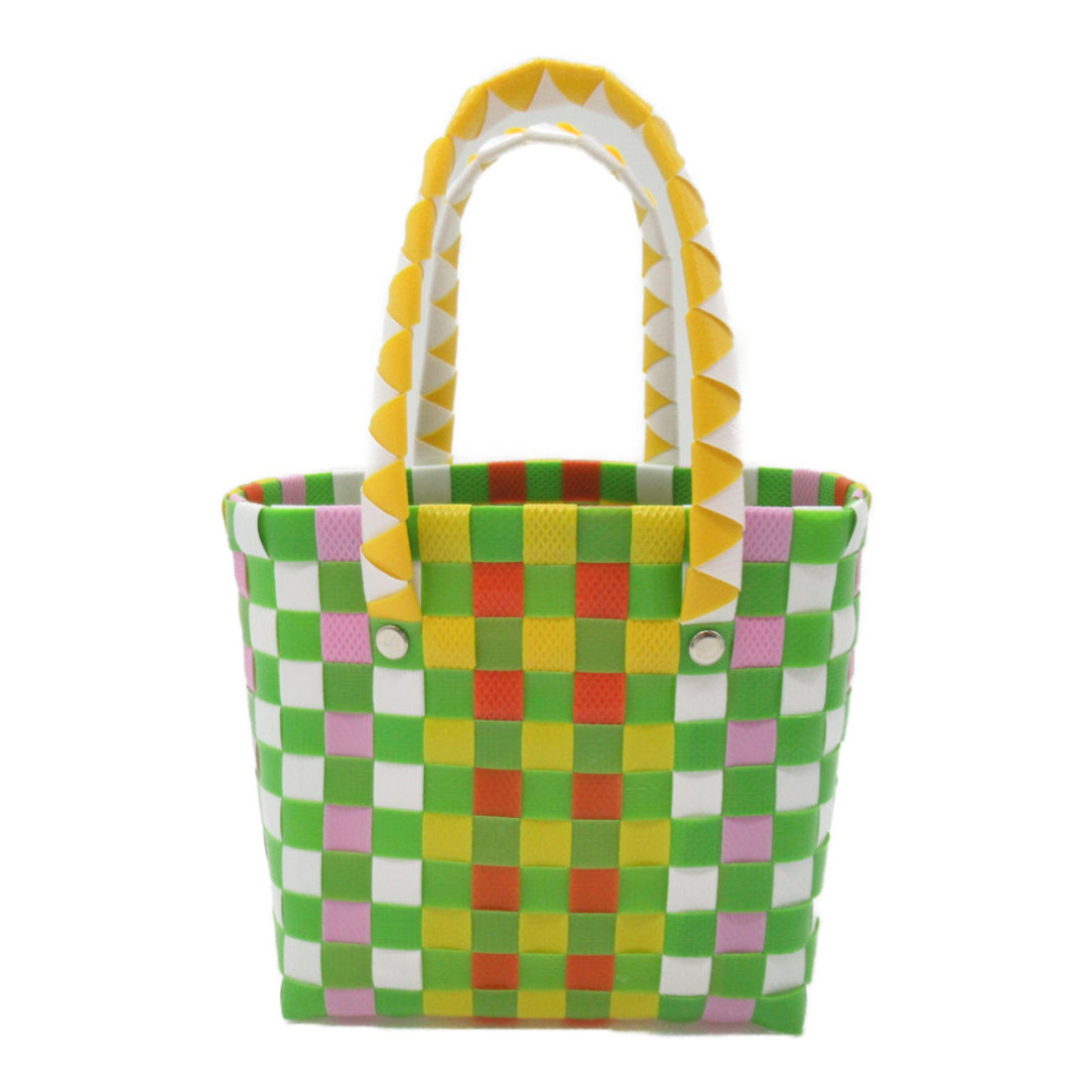 Marni Woven Micro Basket Tote Bag Multicolor