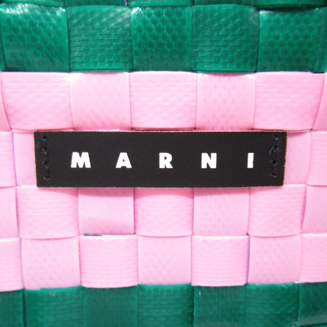 Marni Woven Micro Basket Tote Bag Multicolor