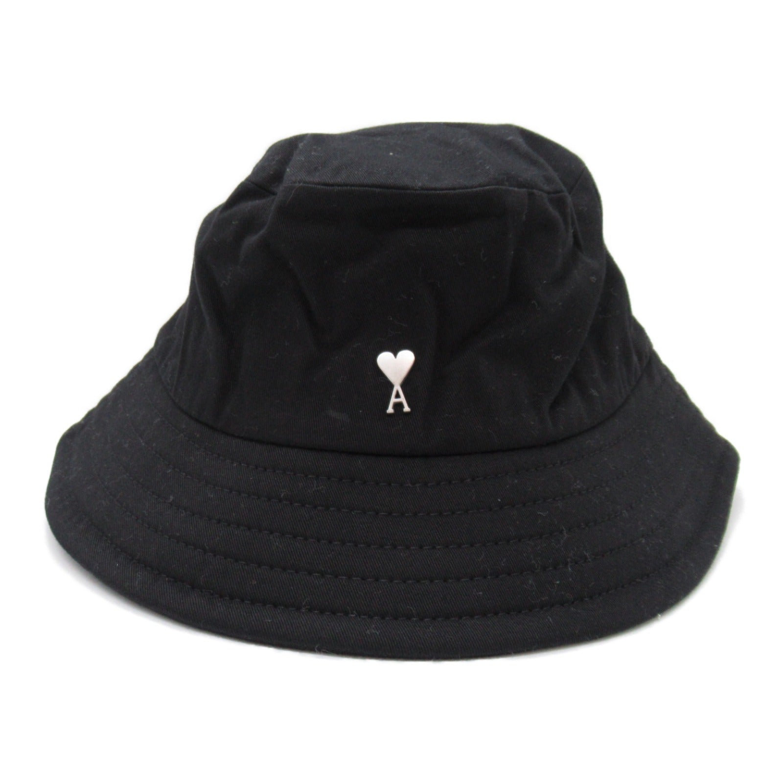 AMI Cotton Bucket Hat Black UHA241AW004100158