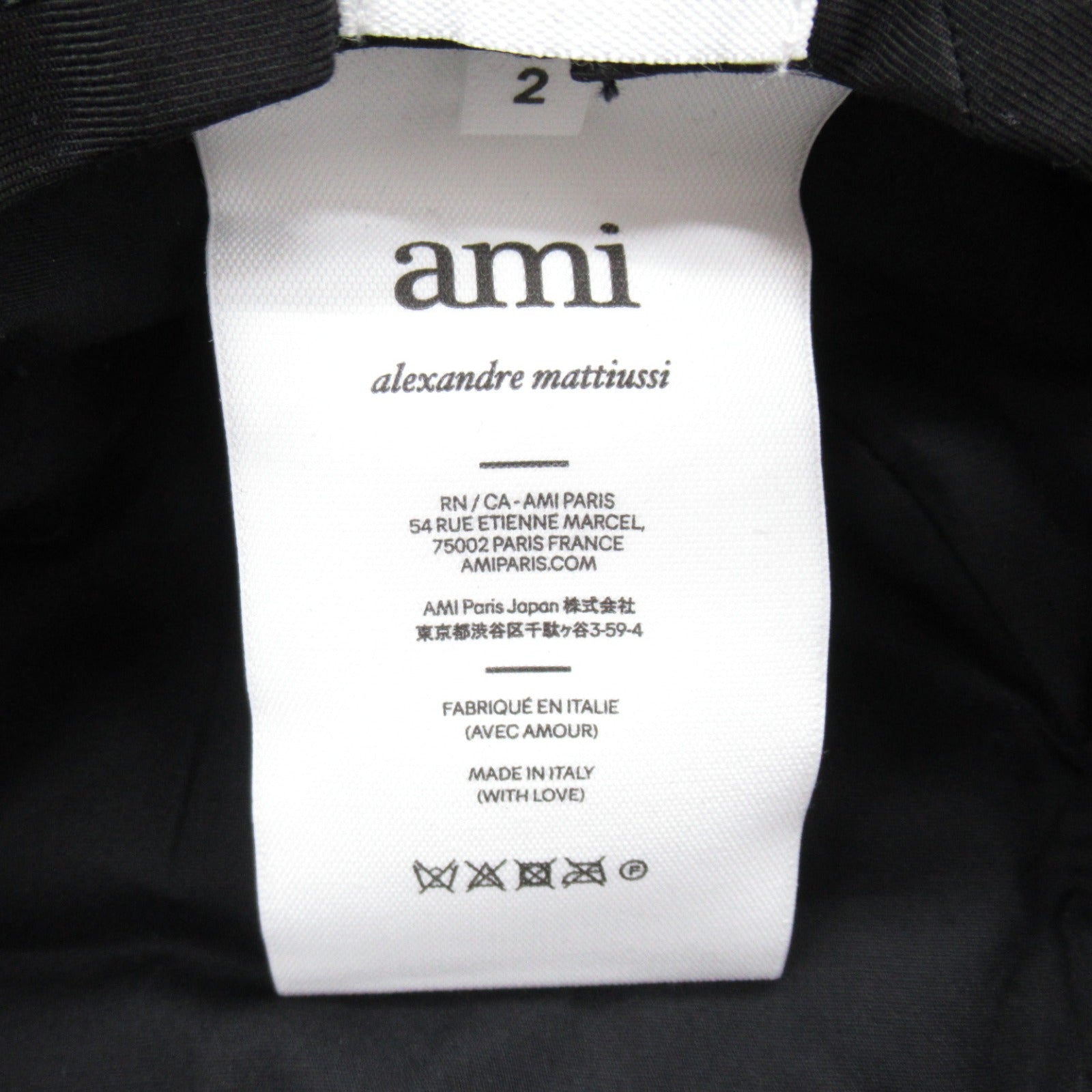 AMI Cotton Bucket Hat Black