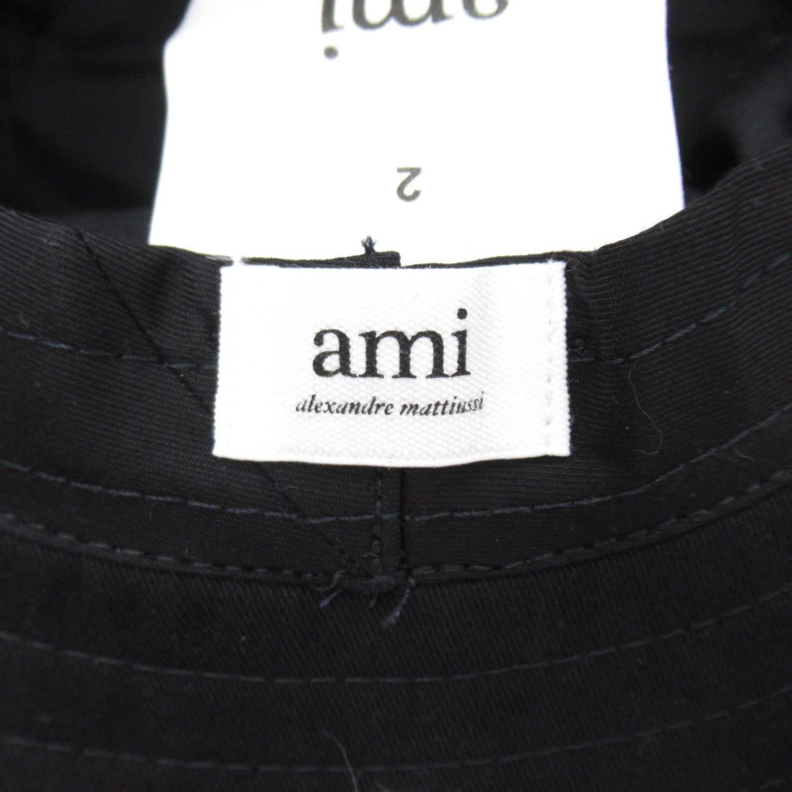 AMI Cotton Bucket Hat Black