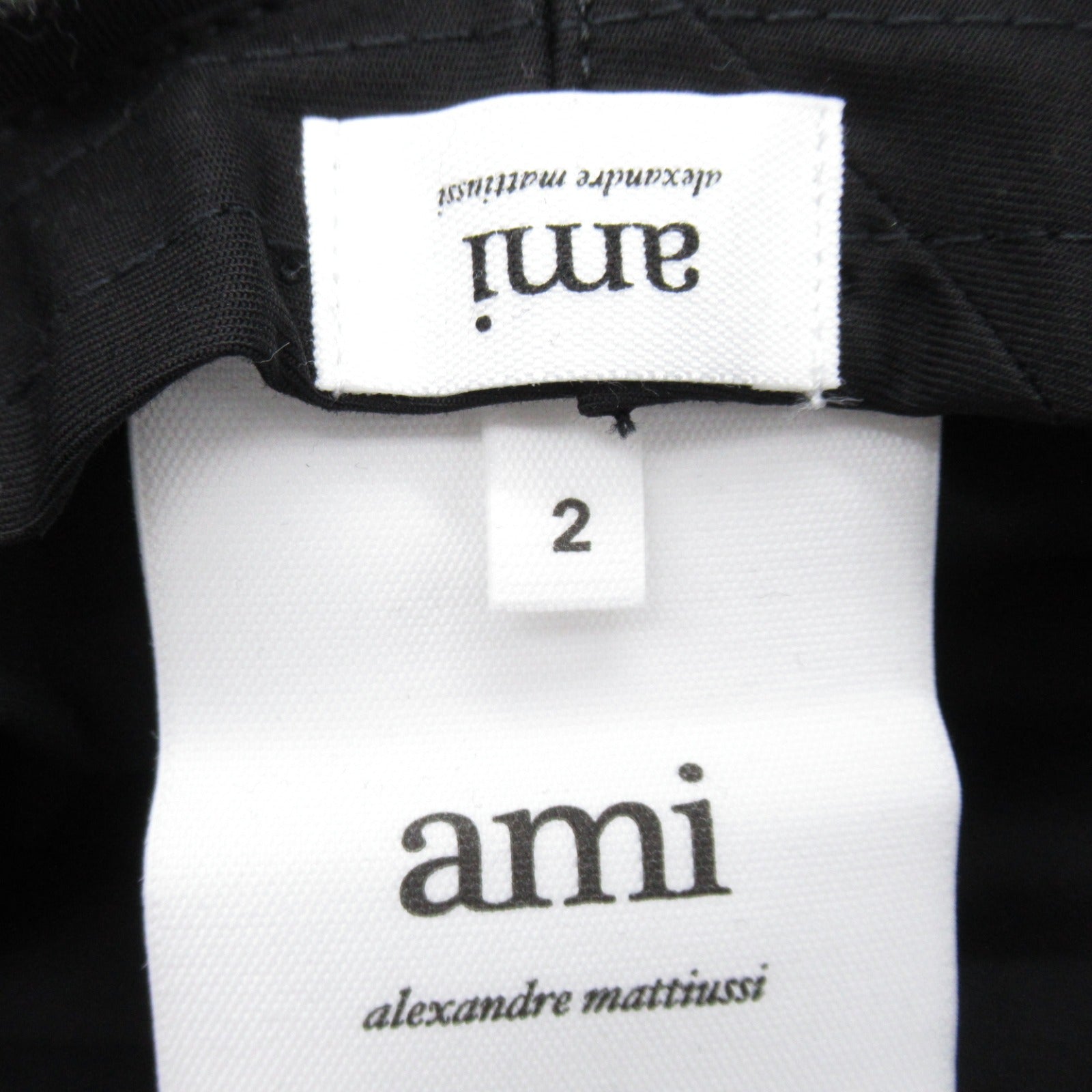 AMI Cotton Bucket Hat Black