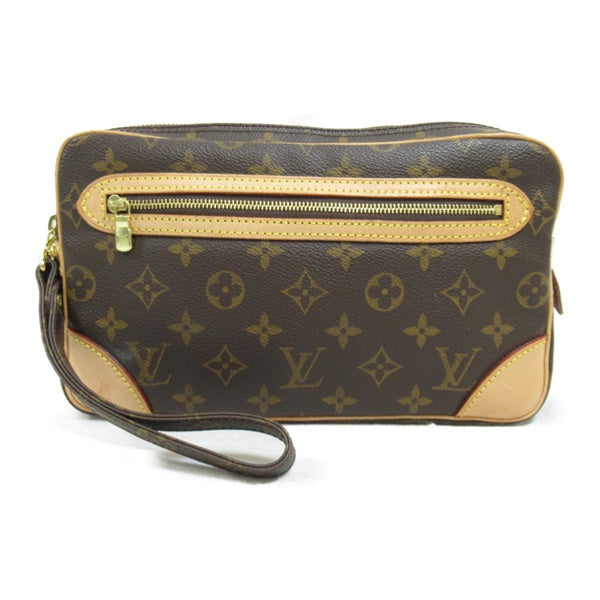 Louis Vuitton Marly Dragonne Canvas Clutch Bag M51825 in Great Condition