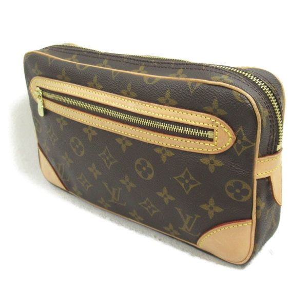 Louis Vuitton Marly Dragonne Canvas Clutch Bag M51825 in Great Condition