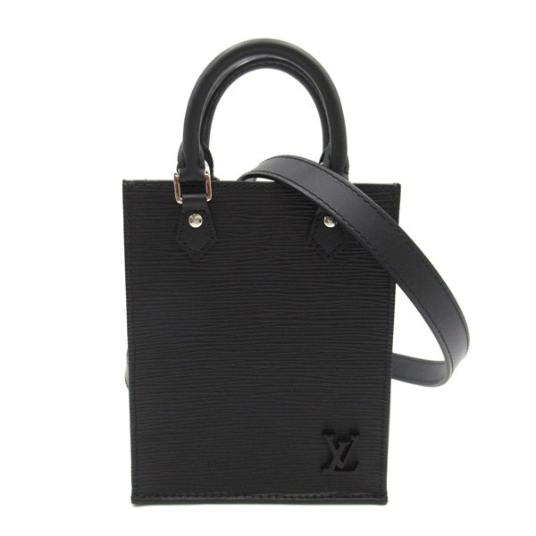 Louis Vuitton Petit Sac Plat Leather Handbag M69441 in Excellent condition