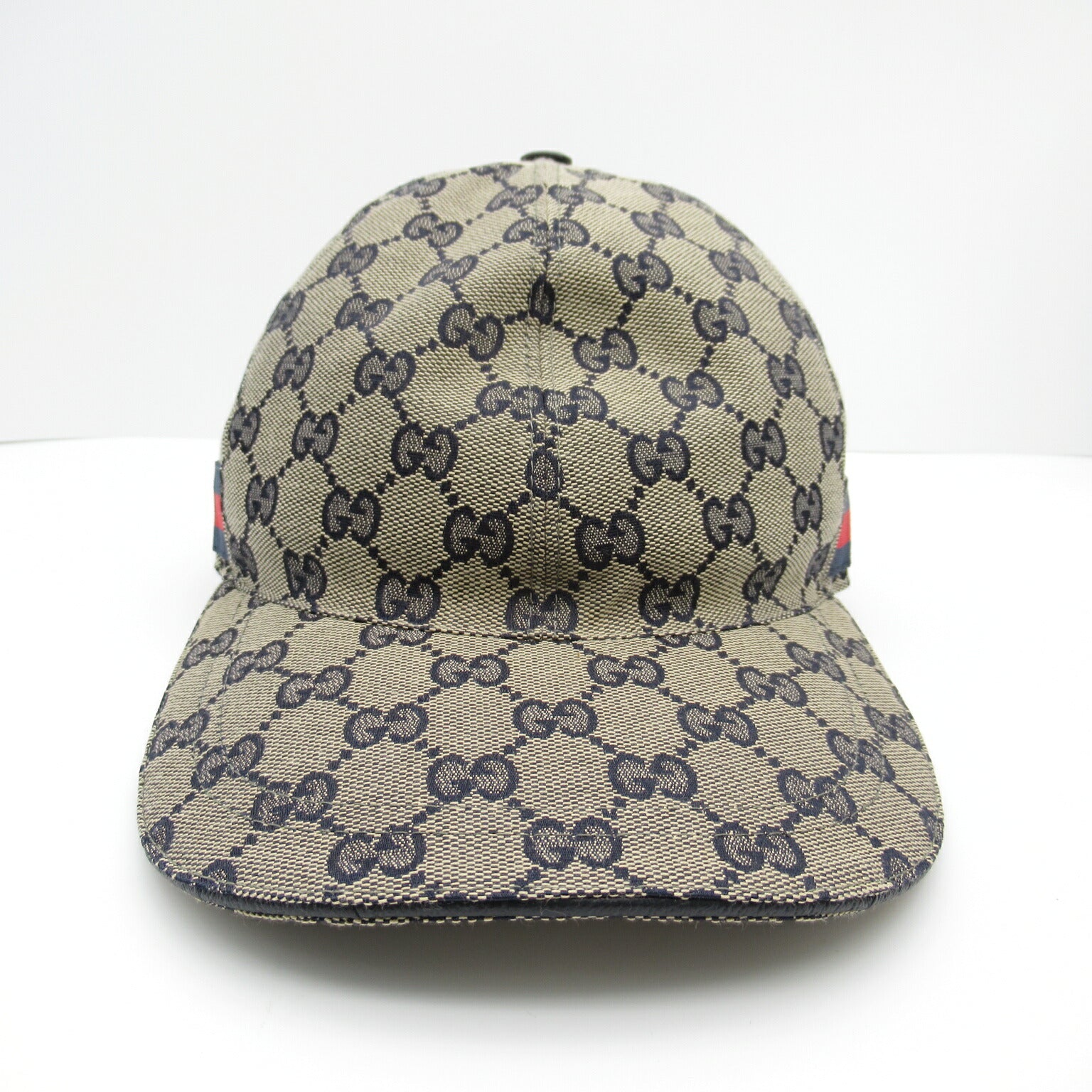 Gucci GG Canvas Baseball Cap Beige/Blue