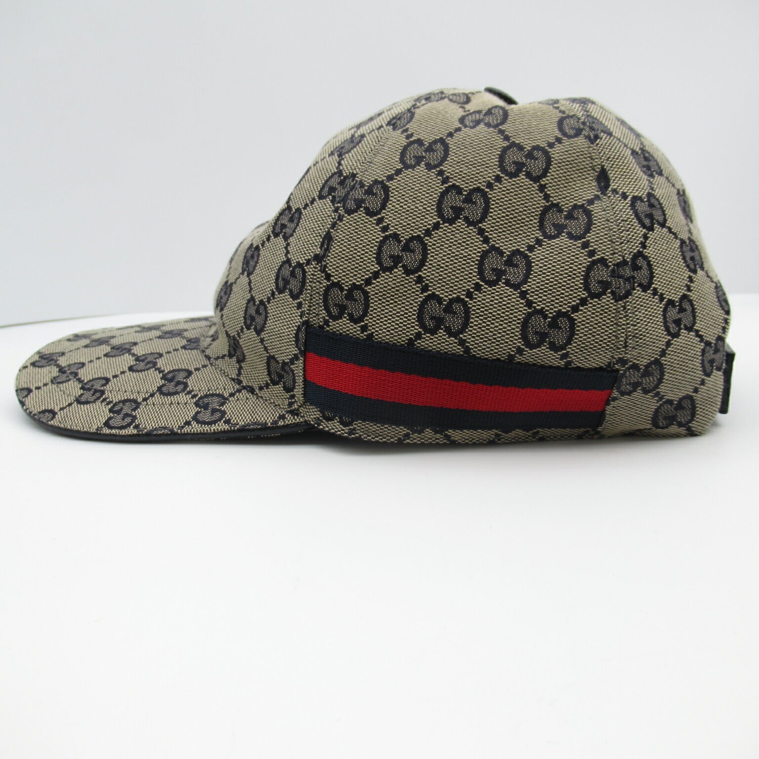 Gucci GG Canvas Baseball Cap Beige/Blue