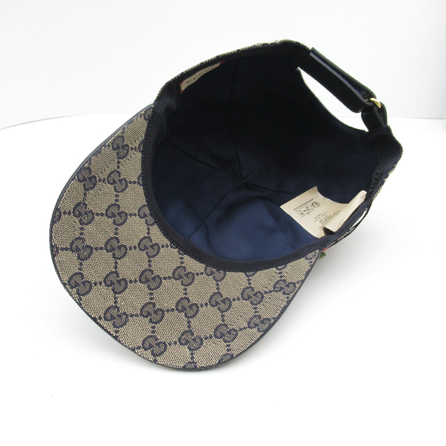 Gucci GG Canvas Baseball Cap Beige/Blue