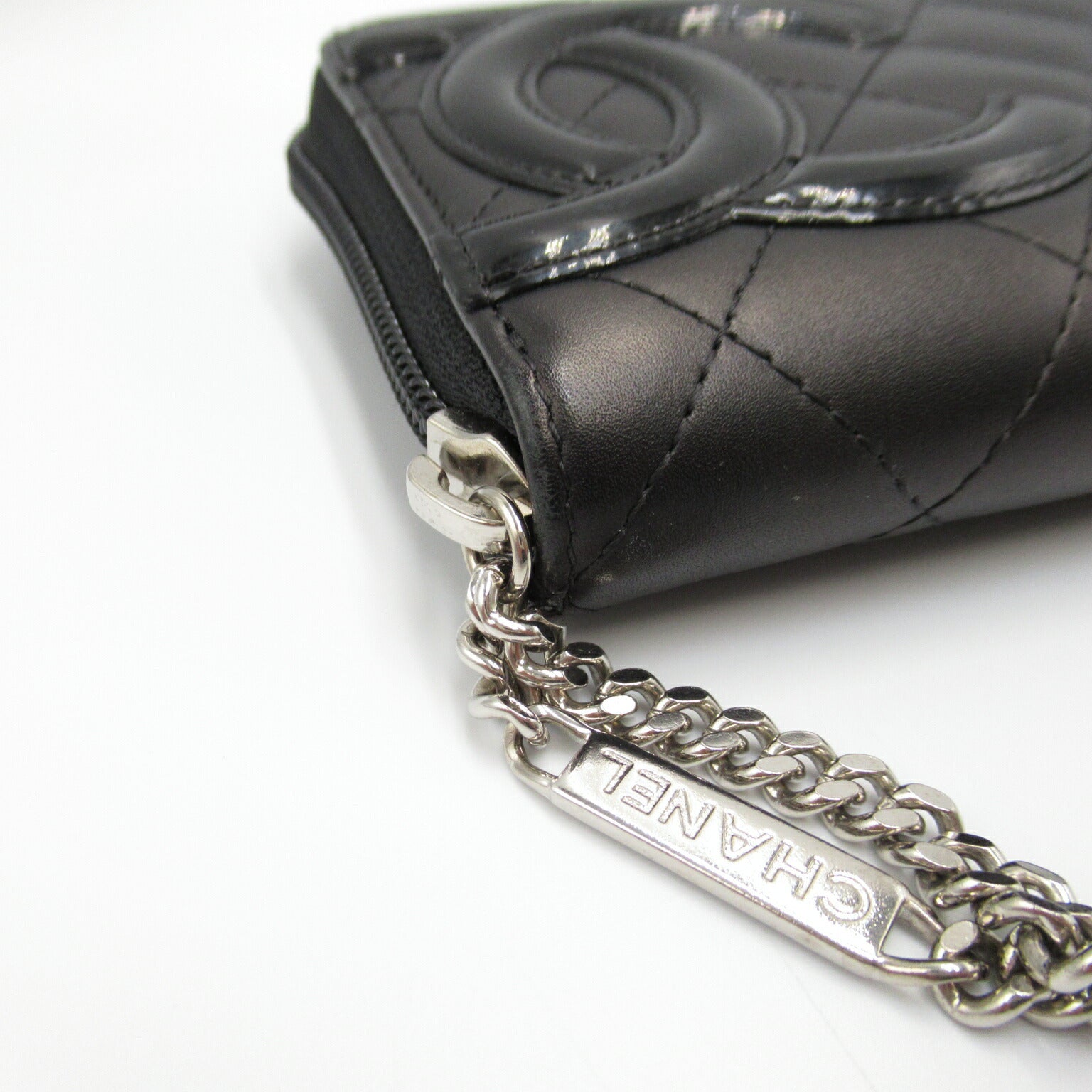 Chanel Cambon Long Wallet Black Leather