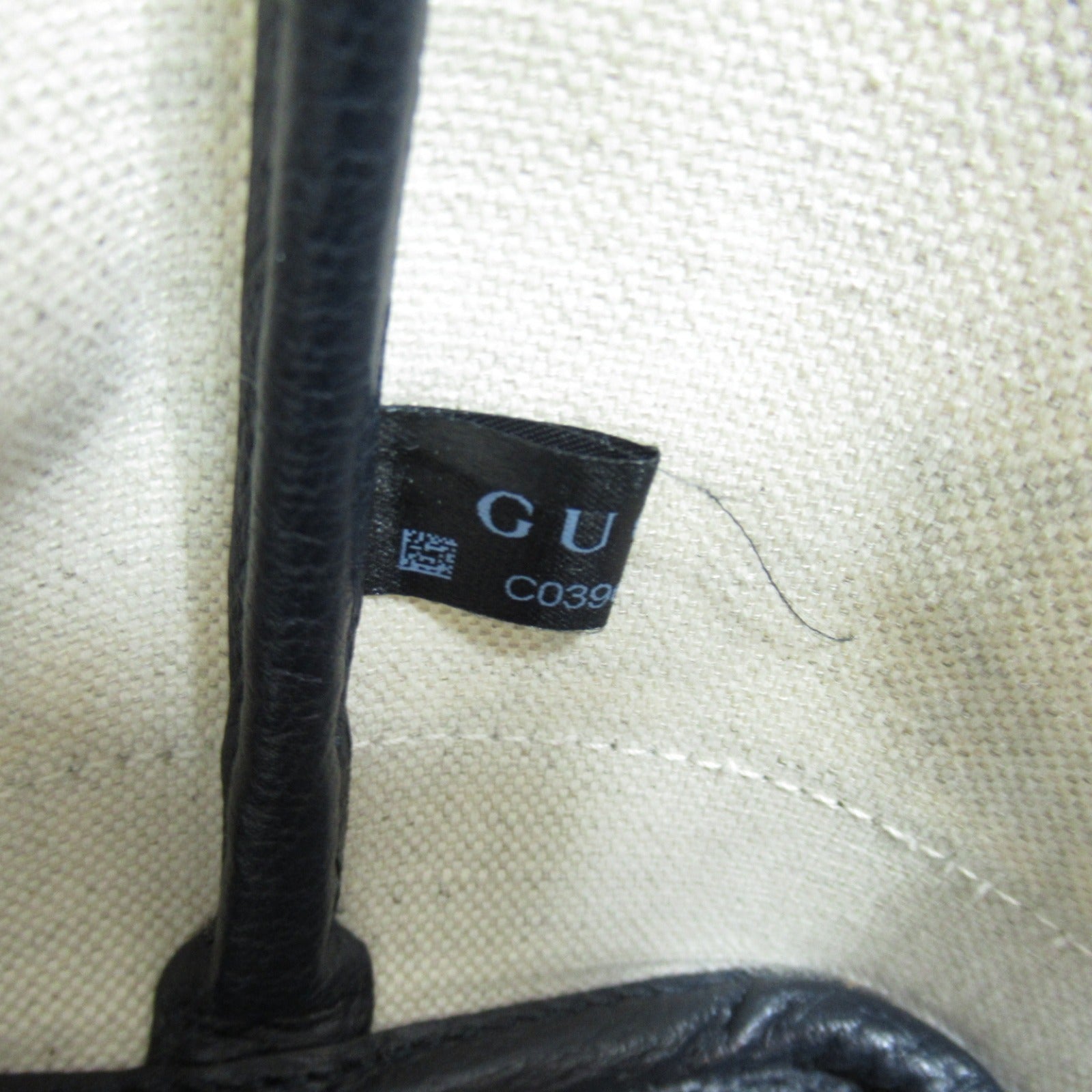 Gucci GG Canvas Leather Tote Bag