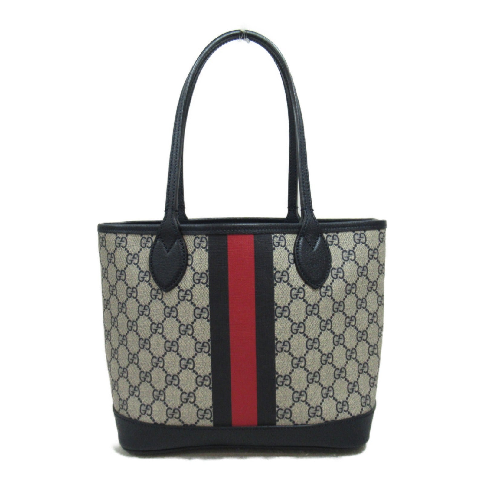 Gucci GG Canvas Leather Tote Bag