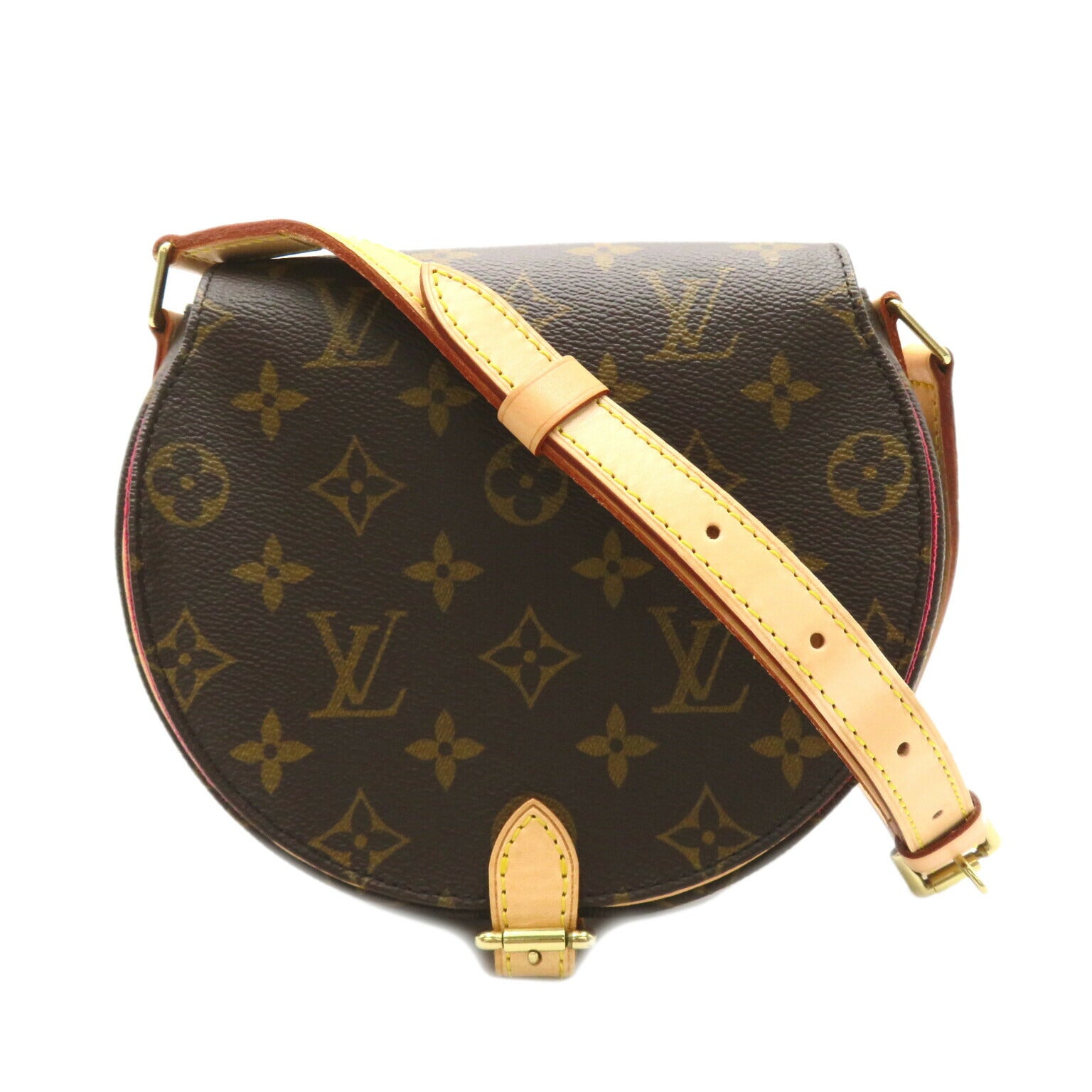 Louis Vuitton Tambourin Shoulder Bag Monogram Brown