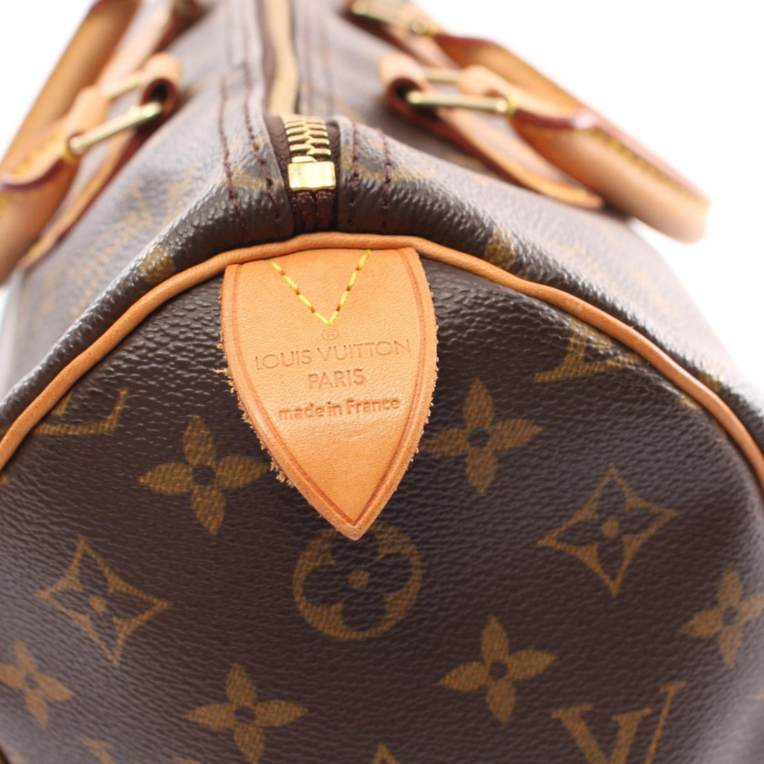 Louis Vuitton Speedy 35 Canvas Handbag M41524 in Great Condition