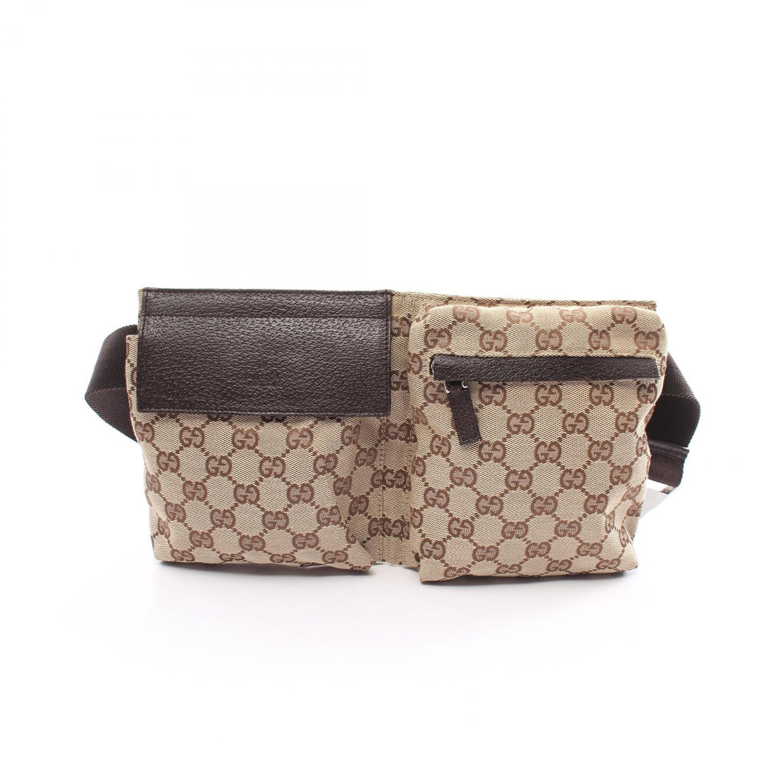 Gucci Canvas Leather Waist Bag 28566