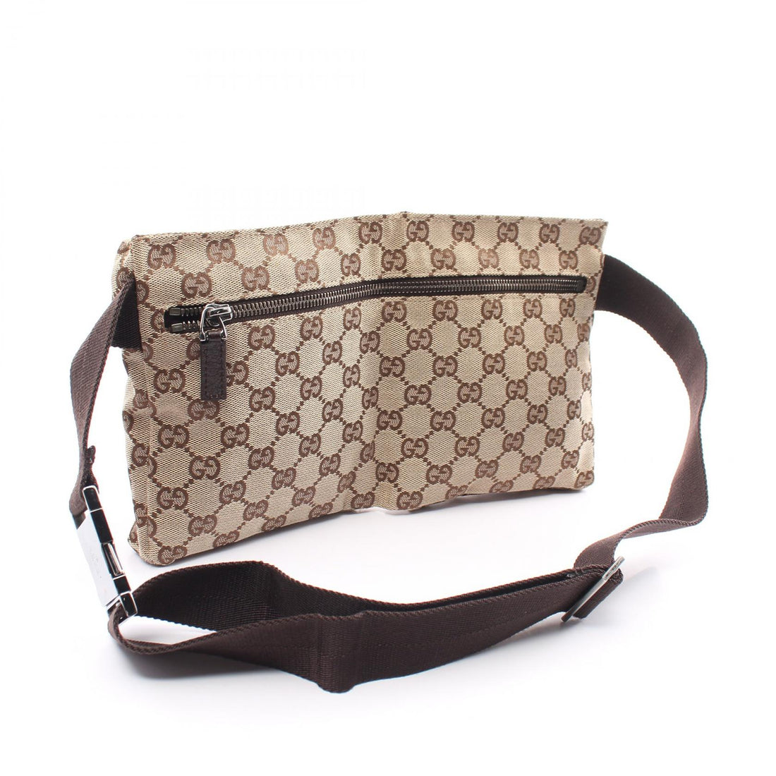 Gucci Canvas Leather Waist Bag 28566