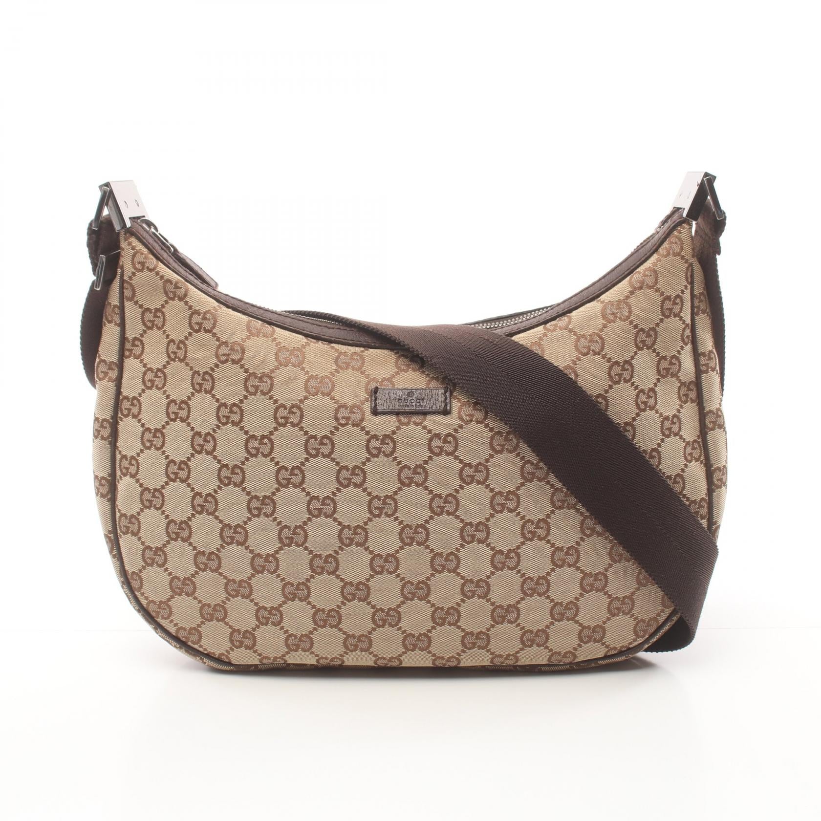 Gucci GG Canvas Leather Shoulder Bag 122790