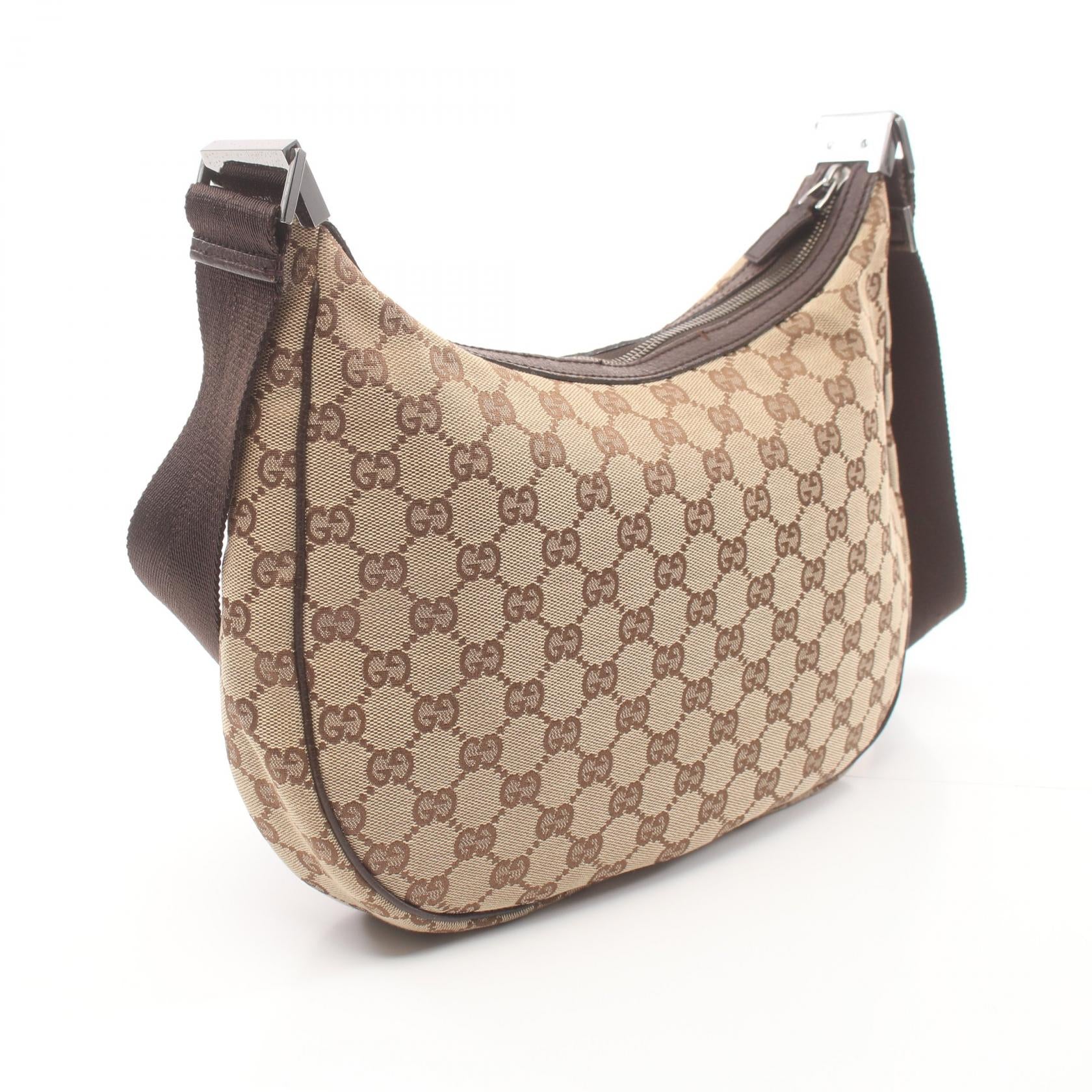 Gucci GG Canvas Leather Shoulder Bag 122790