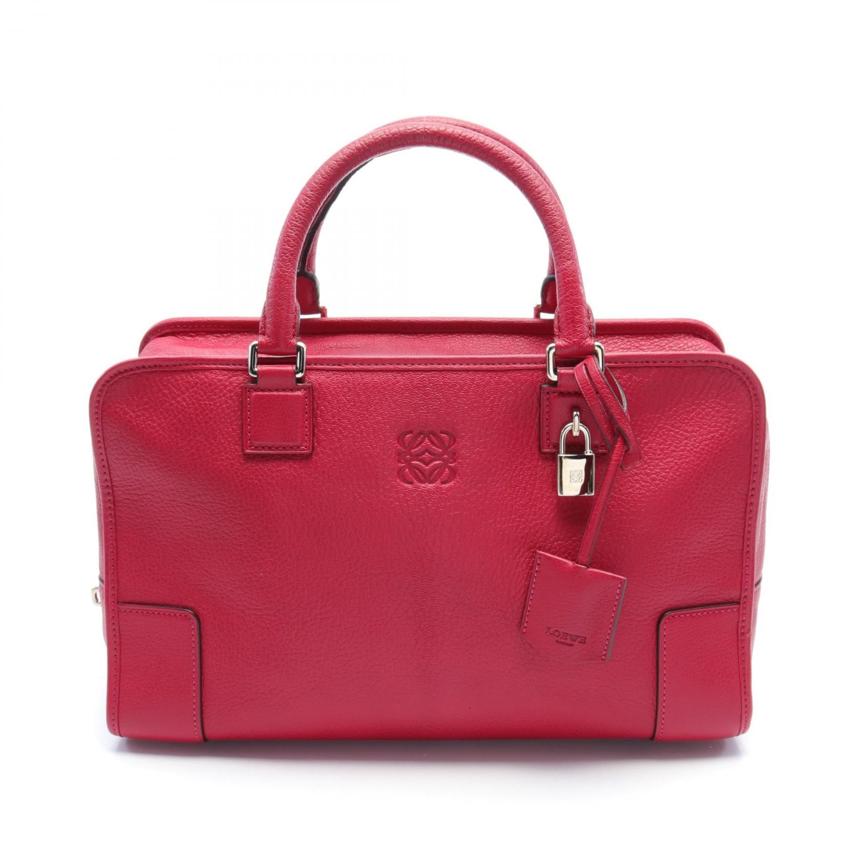 Loewe Leather Amazona 36 Handbag Red